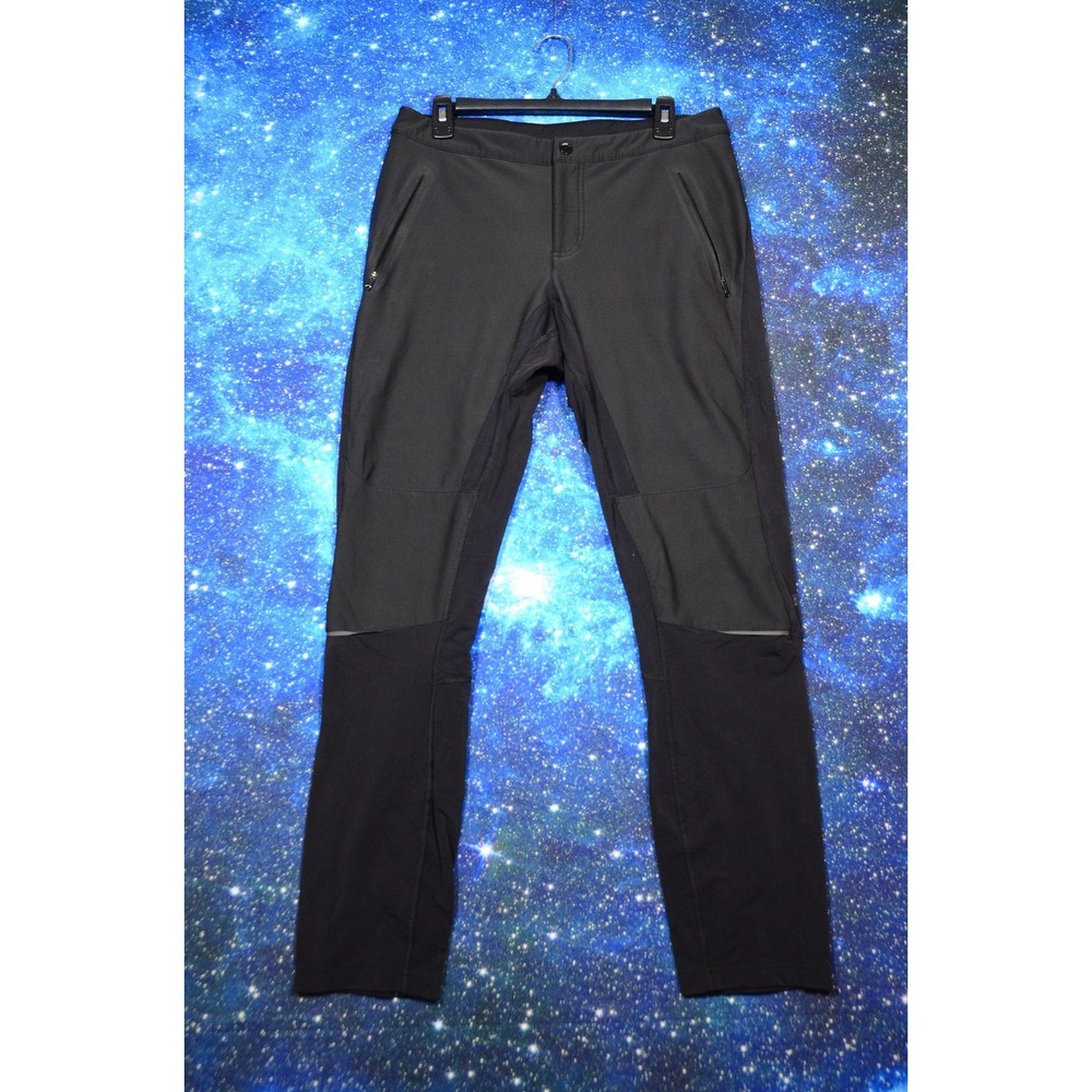 Lululemon Pants Mens 34 Black Track Zip Pockets Reflective‎ Running Athletic
